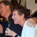 The late Moya Brennan, left, performing with Daniel O'Donnell and his wife, Magellan