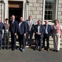 Representatives from St Eunan's College and Donegal politicians at the Dáil in Dublin