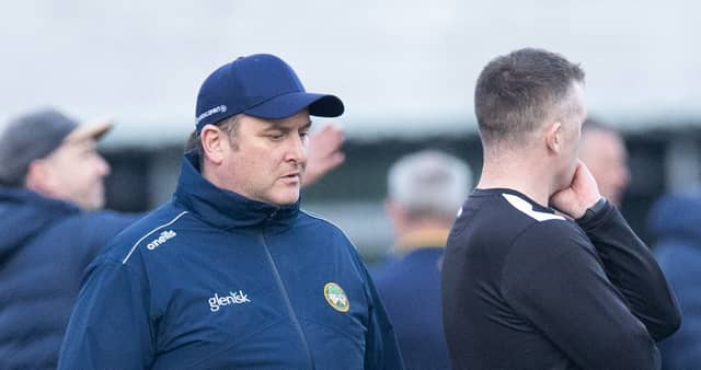 Offaly manager Roger Ryan and coach Nigel Dunne