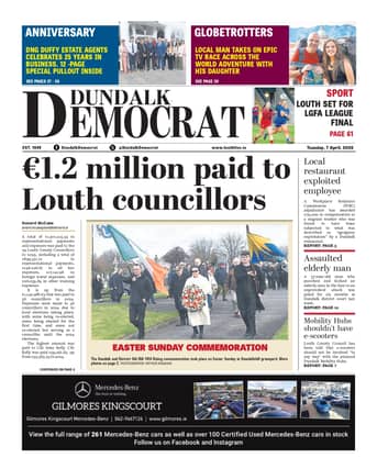 This week's Dundalk Democrat front page