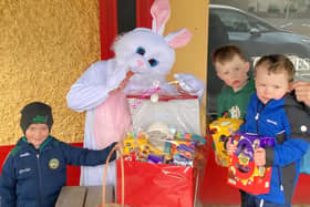 Children enjoying the fun Easter event in Shannon Harbour
