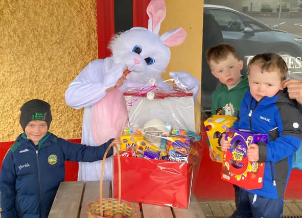 Children enjoying the fun Easter event in Shannon Harbour
