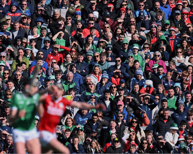 Supporters during the Allianz Hurling League Division 1A final between Limerick and Cork at TUS Gaelic Grounds, Limerick| PICTURE: Sportsfile