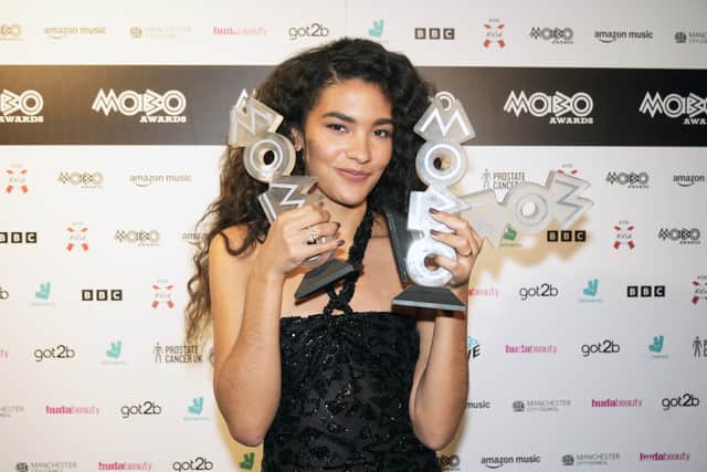 This Music May Contain Hope, which landed Raye her first UK number one album last week, is in second place on the albums chart.