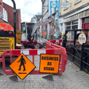 Works taking place on St Kieran's Street in Kilkenny City