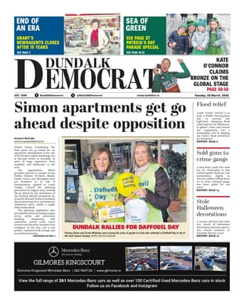 This week's Dundalk Democrat front page
