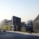A rendering of the proposed 'building seven' (left) on the Abbey Quarter site in Kilkenny City
