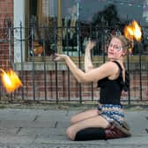 Performance  artitse Elidie Duquennoy at the Naas event in 2022