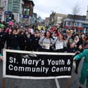 St Mary's Youth and Community Centre took part in the Tullamore parade. Pic: Ger Rogrs Photography