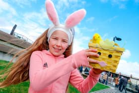 Grace O'Donnell from Suncroft pictured at The Curragh Racecourse for the announcement of Ireland’s first ever Good Friday raceday. Photograph provided by Marie Brennan of Cut Through PR