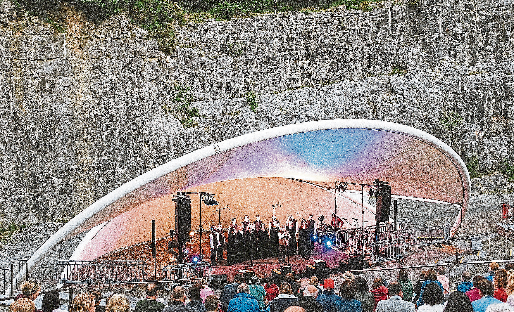 The design of the Lanesboro amphitheatre has been based on the one in in Ballykeefe, Co Kilkenny