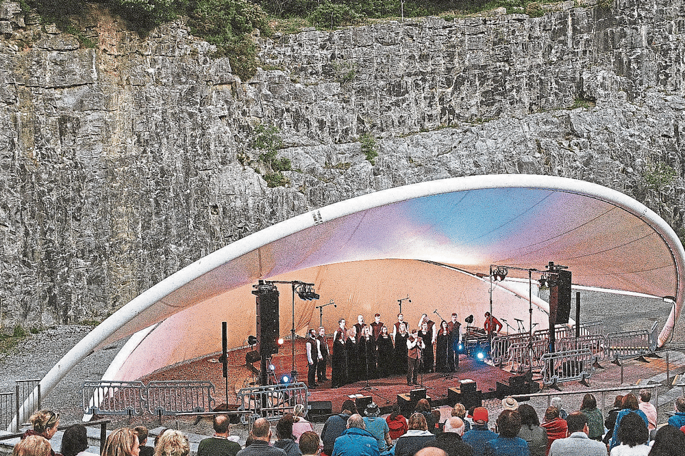 The design of the Lanesboro amphitheatre has been based on the one in in Ballykeefe, Co Kilkenny