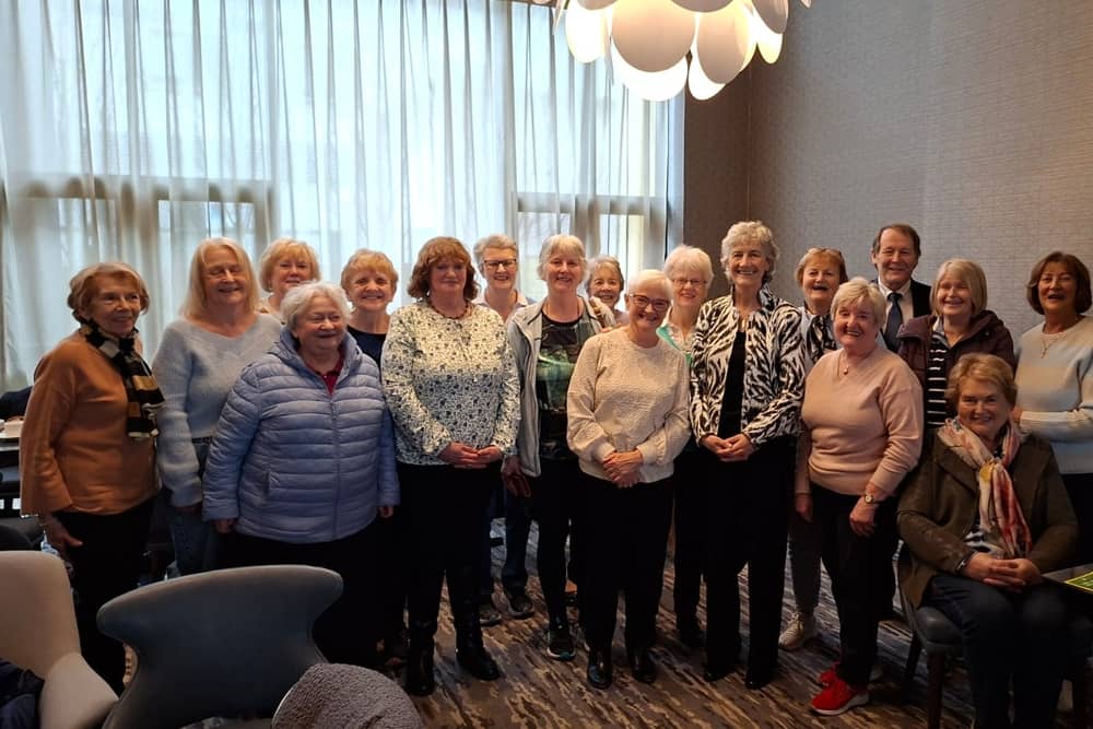Members of Letterkenny Active Retirement Association pictured with President Catherine Connolly