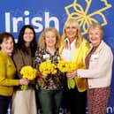 Pictured at the Daffodil Day launch  were (l. to r.) Ann Doyle, Birr, Edel Shovlin, Acting CEO of the Irish Cancer Society; Grainne Cashen, Birr, Miriam O'Callaghan,  Liz Maloney, Birr.