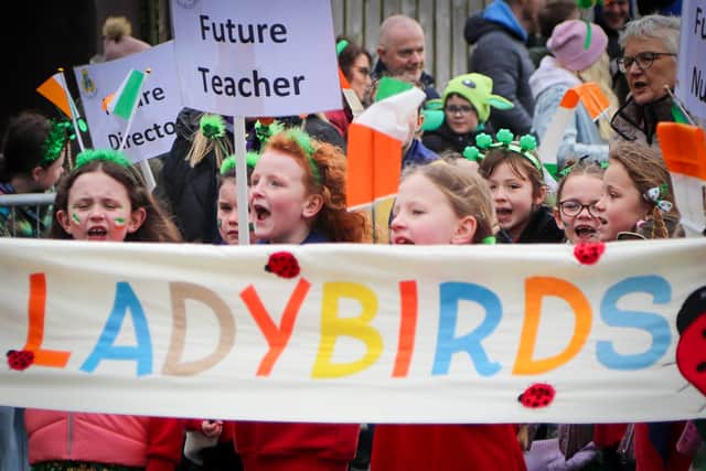 St Patrick's day parade, Spink after 9.30 am mass (10.15), leaving church grounds via main road to Community Hall for refreshments. MORE BELOW PHOTO.
