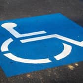 Disabled parking bay