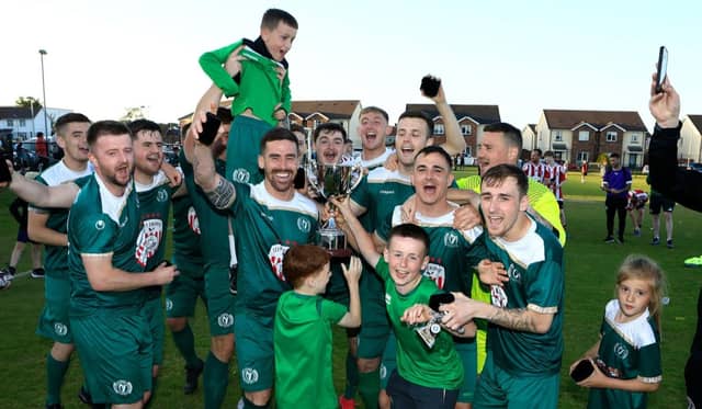 Foyle Harps who were crowned Thomas Burke Perpetual Cup (Burkey Cup) winners last year.
