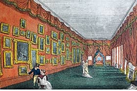 The Linwood Gallery of Pictures in Needlework (c.1810), Leicester Square, London I PICTURE CREDIT: Yale Center for British Art