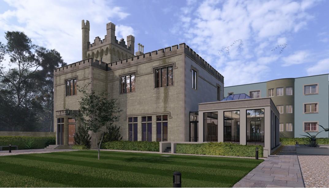 Artist's impression of bar extension to Lough Eske Castle Hotel