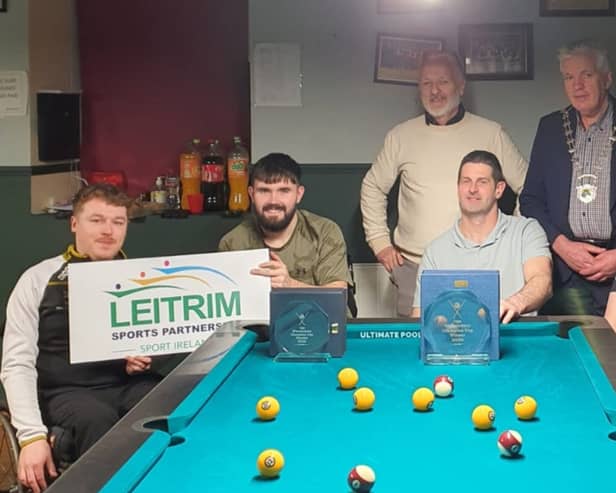 Shane Smith, Liam Daly (finalist), Andy Smith (IWP Chair) Liam Casey (winner), Cllr Paddy Farrell, Michael Hennessy, Liam Shanley and Eddie McGowan.