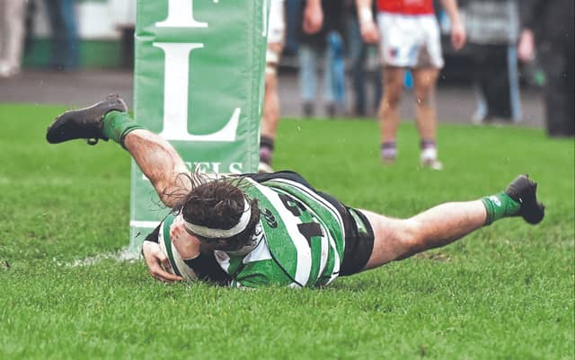 Dylan O'Keeffe in fine form for Naas against Highfield in the AIL