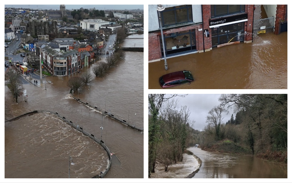 Towns across Ireland were subject to heavy flooding following Storm Chandra in January