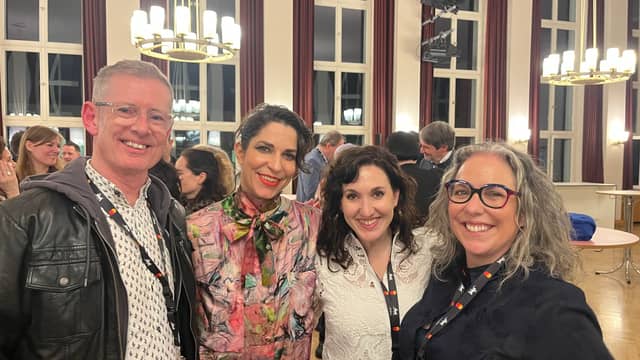 Garry McHugh (Young Irish Film Makers and Screen Kilkenny), Candice Gordon (Irish Embassy Berlin), Flavia Pordominsky (Screen Waterford) and Fiona Kinsella (Screen Wexford)