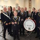 Members of the St Mary's Fife and Drum Band, photographed this Monday, as an exhibition of their memorabilia kicked off in Mary Immaculate College | PICTURE: Adrian Butler