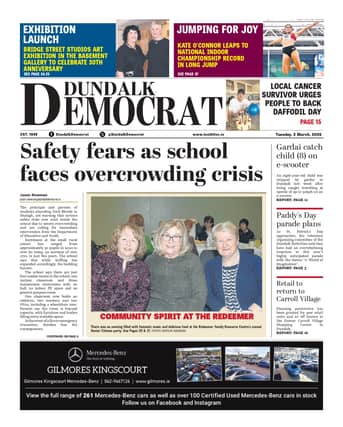 This week's Dundalk Democrat front page