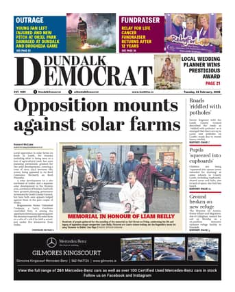 This week's Dundalk Democrat front page