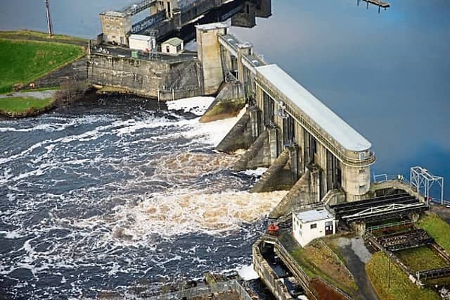 Parteen Weir which feeds water from the Shannon towards Ardnacrusha
