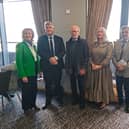 Tipperary councillor Dr Phyl Bugler, Independent Ireland South MEP Michael McNamara, singer/songwriter Denis Allen, RSPA project manager Elaine Doyle and Limerick angler Kevin Hannon