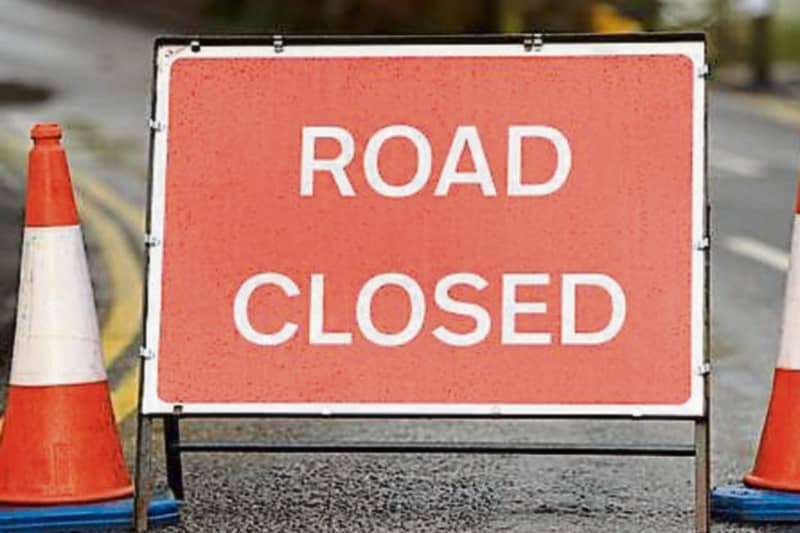 The road will be closed from tomorrow until Friday