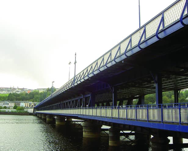 The incident took place on Derry's Craigavon Bridge