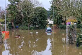 Flooding at a  Thomastown car-park last week