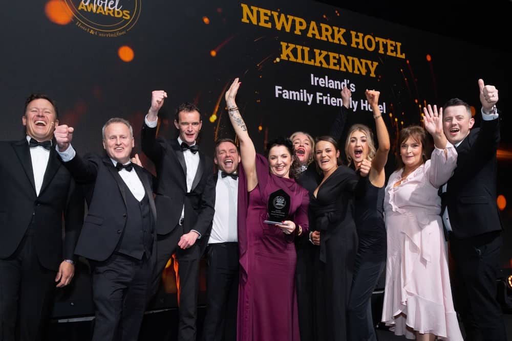 The successful Newpark Hotel team who were crowned  'Best Family Friendly Hotel'