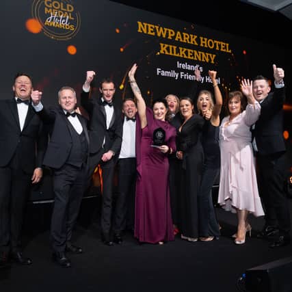 The successful Newpark Hotel team who were crowned 'Best Family Friendly Hotel'