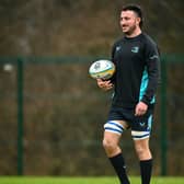 Will Connors during Leinster Rugby squad training at UCD earlier this month, Photo by Shauna Clinton/Sportsfile