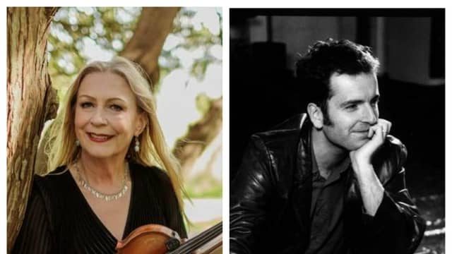 Mairéad Ní Mhaonaigh from Altan and Kevin Doherty from Four Men and a Dog