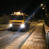 Road gritters are in action tonight