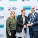 Breige Caldwell-Duffy, Una Clifford and Daniel Michael from The Fairways Hotel, Dundalk, pictured with Irish Hotels Federation (IHF) President Michael Magner
