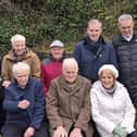 Niall McGinley with friends and family in Letterkenny on Saturday. Photos: Cllr Donal Mandy Kelly
