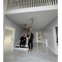 Sinead O'Brien with her husband Simon Fitzgerald and their son Jacob in their new homePicture: @sineadscurvystyle on Instagram