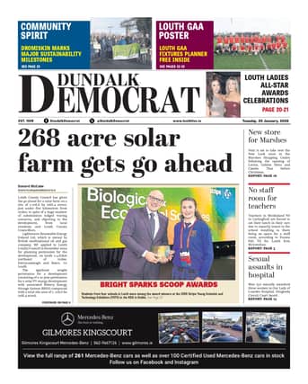 This week's Dundalk Democrat front page