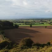 Laois farmland below the Rock of Dunamaise. Pic: Leinster Express
