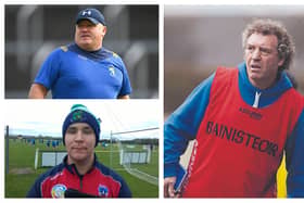 Top left: New Abbeyleix manager PJ Peacock, bottom left: new Borris-Kilcotton hurling coach Brendan Cahill, right: New Portlaoise senior hurling manager Pat Critchley
