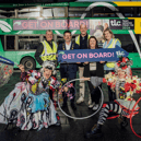 TLC co-founders Paul O’Connell and Helen O’Donnel with John Kiely, Mayor of Limerick John Moran, Príomh Chomhairleoir Cllr Catherine Slattery and performers from Fidget Feet  Picture: Brian Arthur