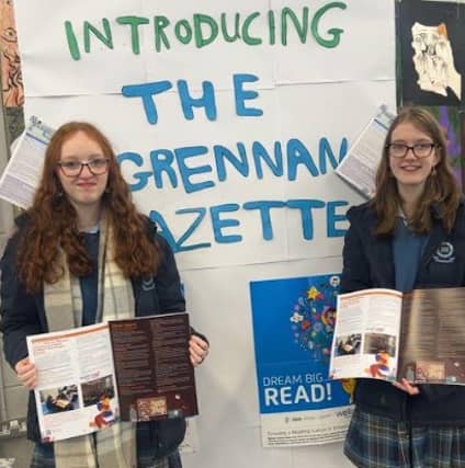Hannah Walpole and Aoife Manning (Wellread Team) at the Grennan Gazette launch