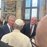 Pope Leo and Sen Aubrey McCarthy