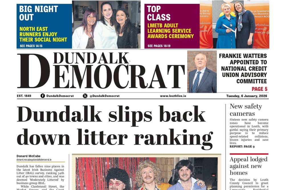 This week's Dundalk Democrat front page